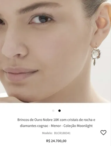 Lindo par de brincos H.stern moonlight