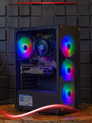 PC Gamer R5 2600, 16GB, SSD 480GB, RX 550, Gabinete Duex, Fonte 500W