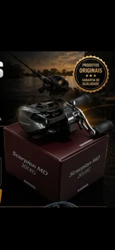 carretilha de pesca Shimano scorpion MD 201 nova