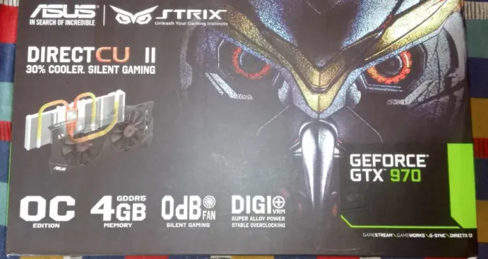 Caixa Original da Asus Geforce GTX 970