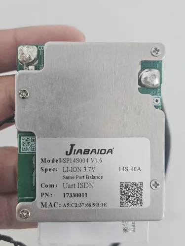 BMS para bateria 26v a 52v (7-14s) 40a contínuo com bluetooth.