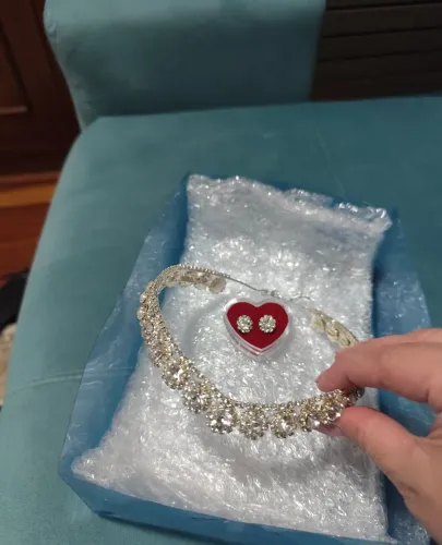 Brinco e coroa para noiva ou debutante 