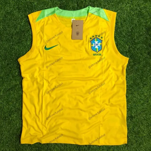 Camisa Brasil Regata Amarela