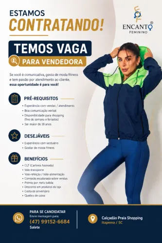 vendedora de loja