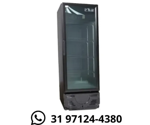 Refrigerador 405L Porta de Vidro Polar