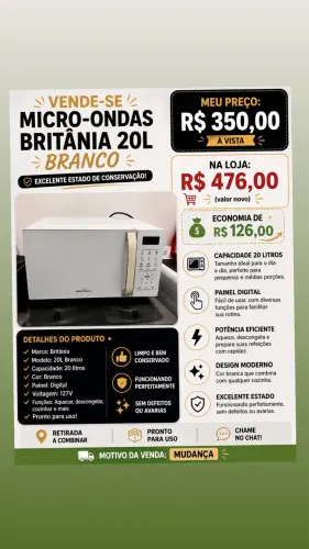 Microondas cônsul 20 Litros