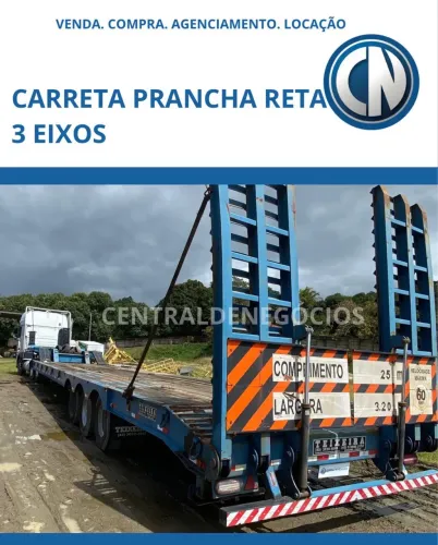 CARRETA PRANCHA RETA TEXEIRA 2022 3 EIXOS