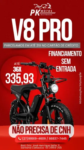 Bike elétrica com zero de entrada