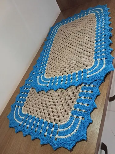 Tapetes de crochê a pronta entrega