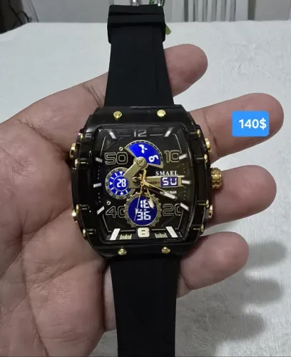 Relógio da SMAEL pulseira de silicone preta original