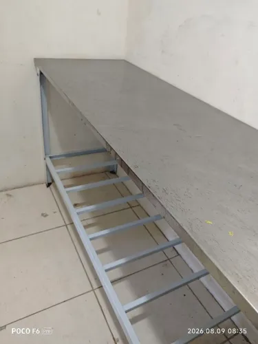Bancada inox 1,90 x 0,60 pouco uso OPORTUNIDADE