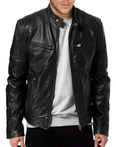 Jaqueta de couro Masculina