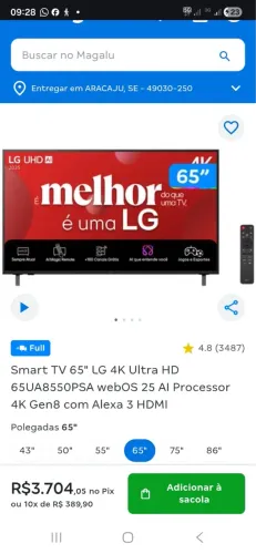 Smartv LG ?65?