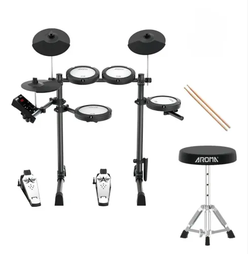 Bateria Eletrônica Portátil Aroma TDX-18 10 Corpos Bluetooth USB Semi nova