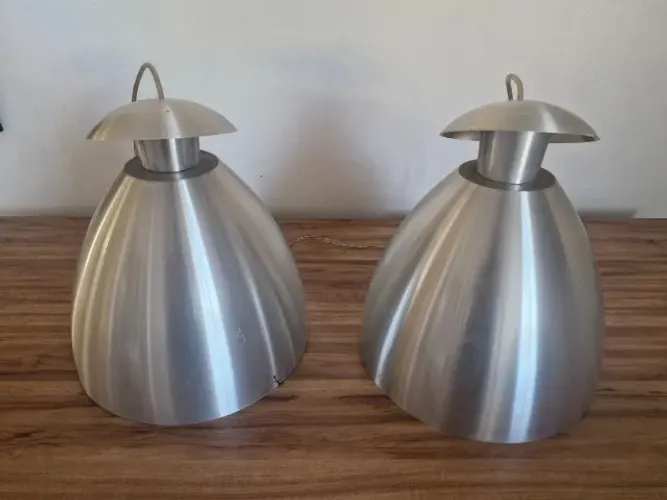 Luminárias Pendentes de Aço Escovado