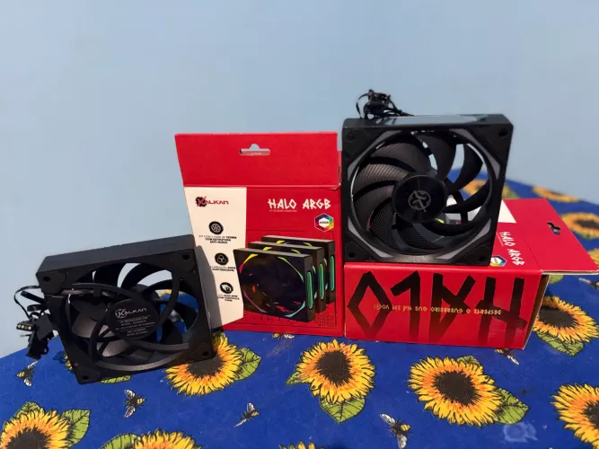 Kit Com 7 Fans Kalkan Halo Argb