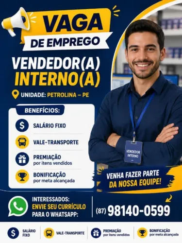 Vaga para vendedor