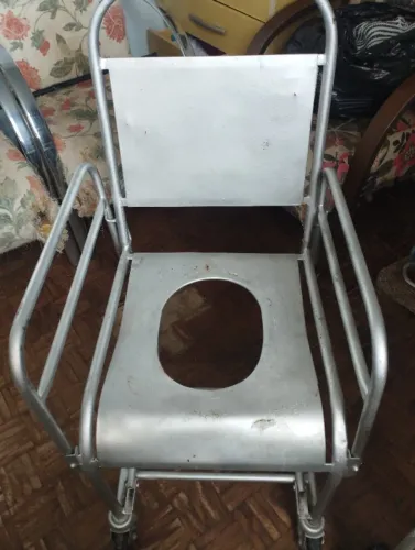 Cadeira de banho de aluminio
