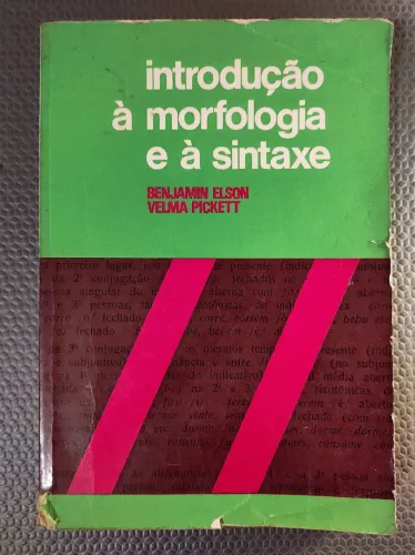 Livro - introdução a morfologia e a sintaxe - Benjamin Elson - Velma Pickett