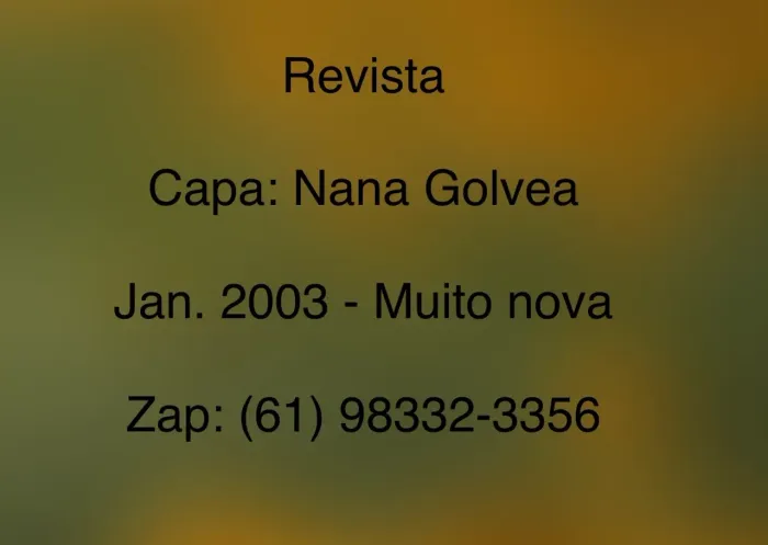 Revista ano 2003 relíquia