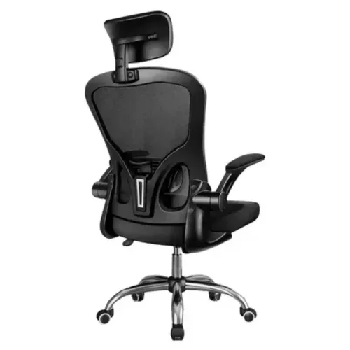 Cadeira De Escritorio Ergonomica Giratoria Tela Mesh Office Preto Malha