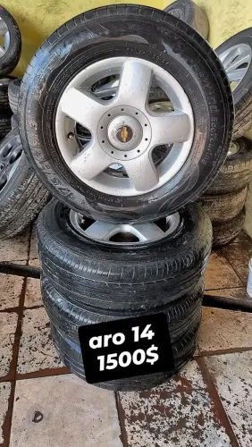 aro 14 pneus meia vida 