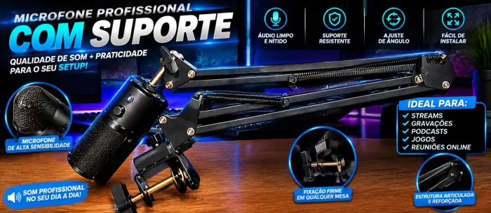 Microfone de Pc de alto nível Razer Saíren X.