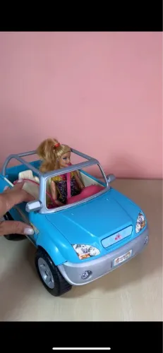 Barbie Carro Beach Cruiser Jeep Buggy Azul Floral 2005 