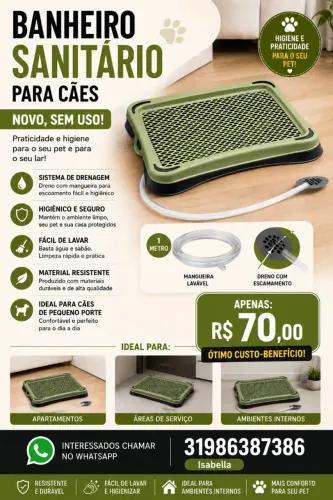 Banheiro Sanitário para Cães