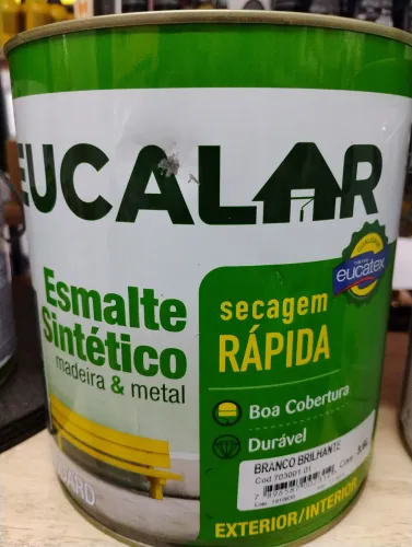 Tinta Esmalte Branco Brilhante Lata 3,6lts