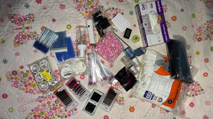 Kit completo para Lash designer - praticamente novo