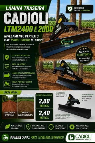 Lâminas Traseira 2.00 e 2.40 mts (A PRONTA ENTREGA)