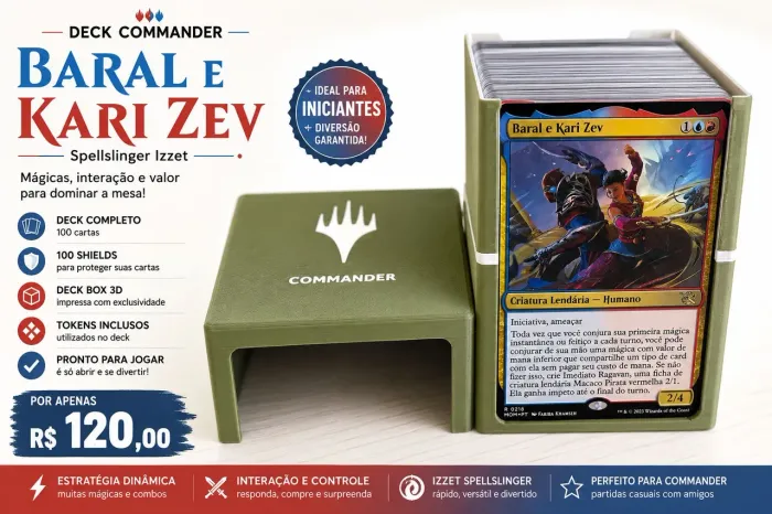 Deck Commander p/ Iniciantes - Baral and Kari Zev - Magic The Gathering