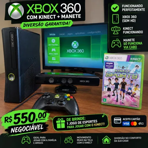 Xbox 360 travado, aceito oferta!