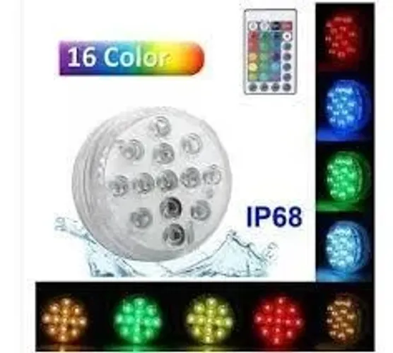 LUMINÁRIA LED PISCINA RGB PILHA 3XAAA ROYA MAYLER