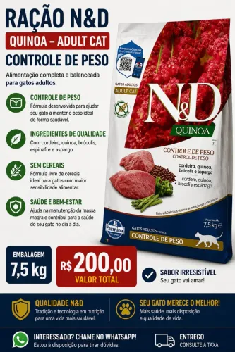 Ração ND GATOS