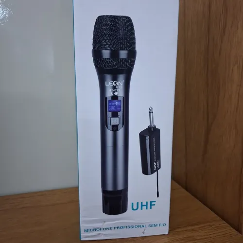 Microfone  sem fio UHF