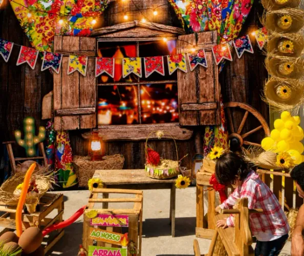 Decoração Festa Junina Completa | Painel Instagramável | Locação