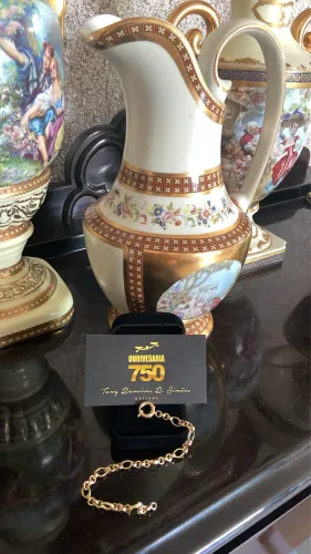 Pulseira de ouro 18k 4.6g