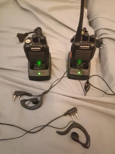 Rádios baofeng funcionando tudo