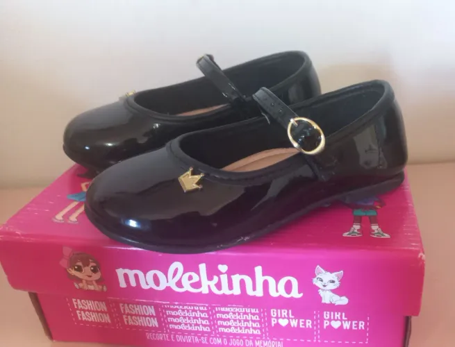 Sapatilha verniz infantil