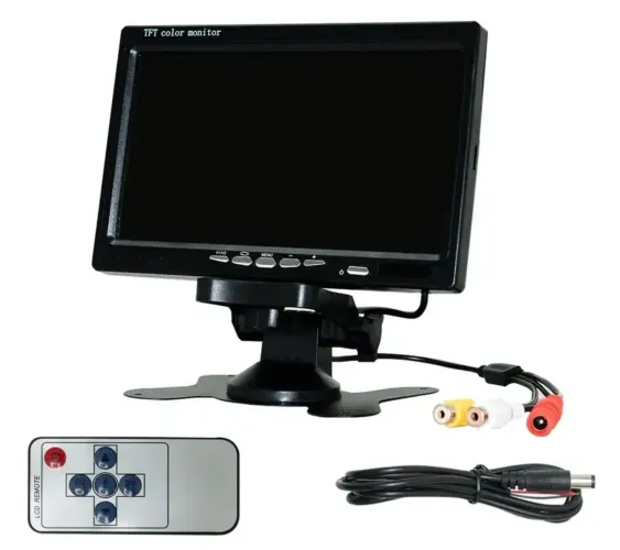 Tela Monitor Lcd 7 Polegas Colorida Hdmi Vga Av Dc