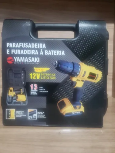 Parafusadeira e Furadeira Sem Fio 12V com Maleta e Kit de Acessórios - Novo