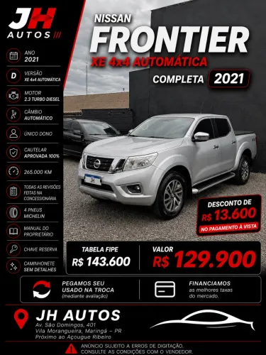 Nissan Frontier XE CD 4X4 2.3 Bi-TB Diesel Aut. 2021