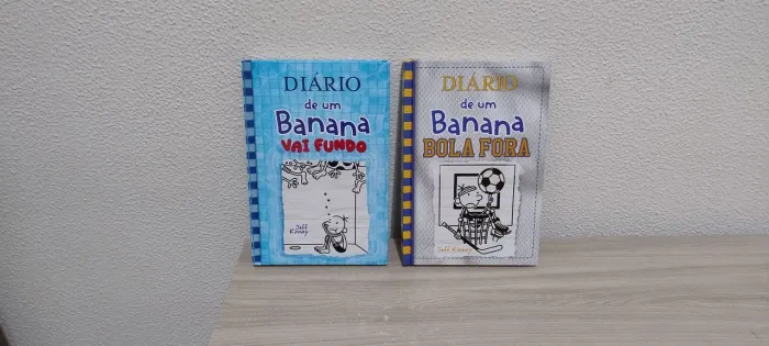 Lote 2 Livros Diário de um banana - Capa dura - vol. 15 e 16