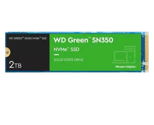 SSD M.2 Western Digital SN350 Green 2TB NVMe PCIe Gen3 - WDS200T3G0C