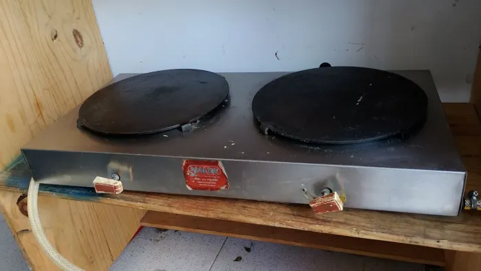 Máquina de crepe Francês dupla