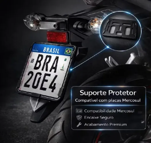 Suporte para placa Mercosul