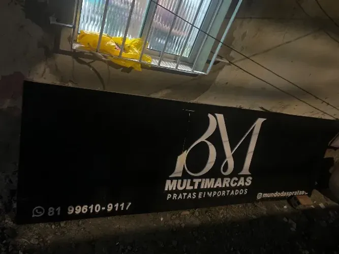 Placa em acm nova nunca usada