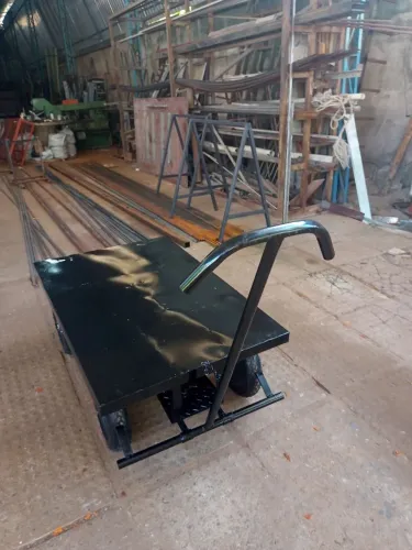 Carrinho plataforma com braço articulado